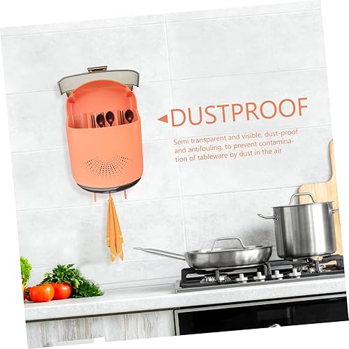 Miniatura 3 de Soporte para palillos colgantes, montaje en pared, almacenamiento de palillos multifunción, organizador de utensilios de cocina, caja de