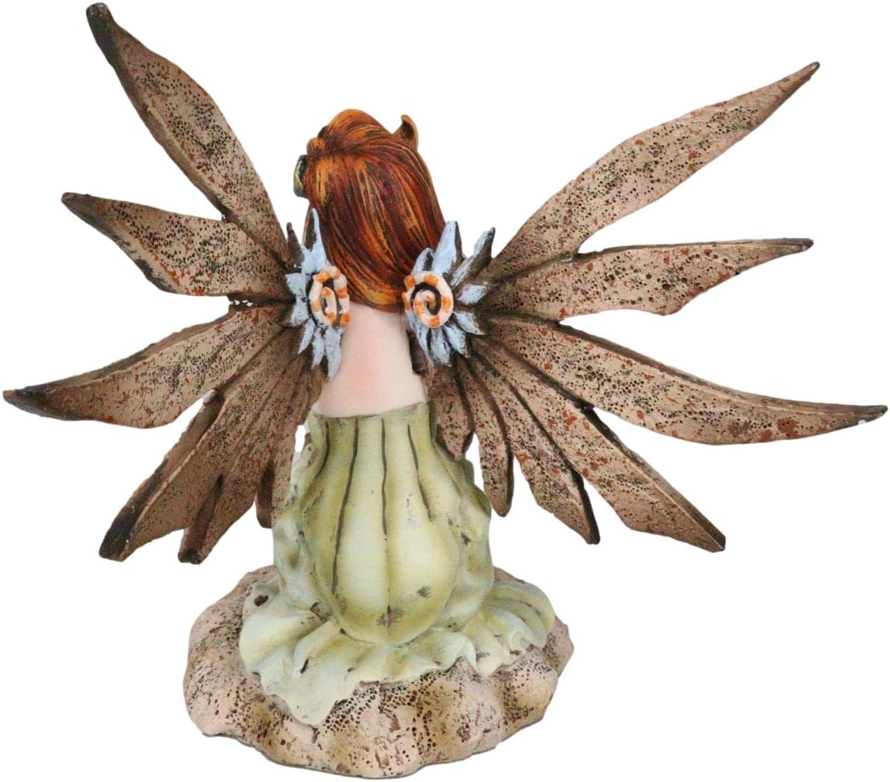 Ebros Gift Amy Brown 'Thinking of You' Steampunk Aviator Pilot Fairy with Mechanical Wings Figurine Whimsical Faerie Garden Sculpture Collectible