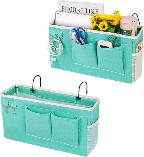 Loghot Organizador colgante para literas y camas de hospital, rieles de cama, se puede colocar lentes, libros, teléfonos celulares, llaves (2