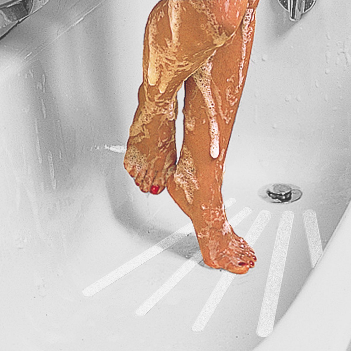 Buу 1 gеt 1 3M Safety-Walk Slip-Resistant Tub & Shower Strips 7705, White, 0.75 in x 17 in, Strips