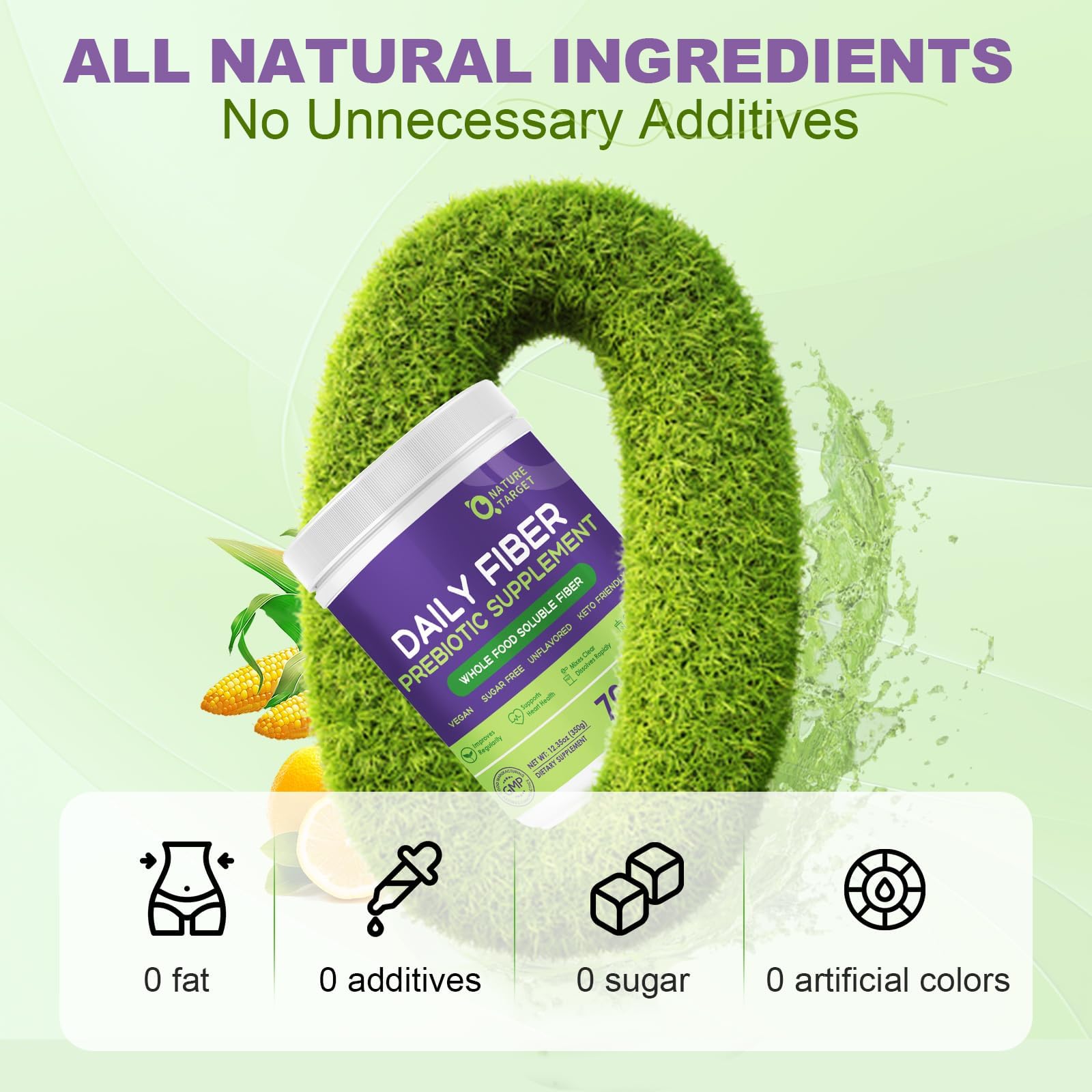 Nature Target Soluble Fiber Supplement, Unflavored Powder - 70 Servings — Amazon image 7