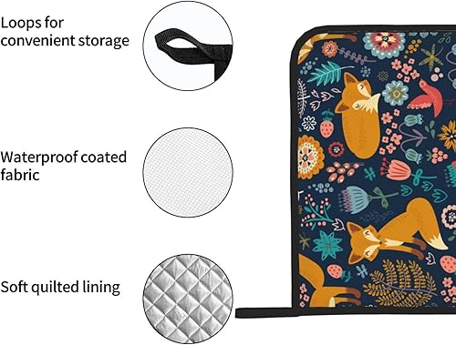 Miniatura 5 de Juego de 2 soportes para ollas de zorro para cocina, resistentes al calor, soporte para ollas, almohadilla caliente, tapete para sartén caliente