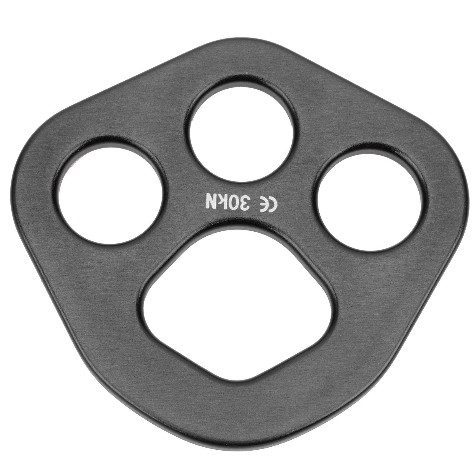Piastra di rigging a 4 fori, alluminio 30KN per arrampicata su roccia