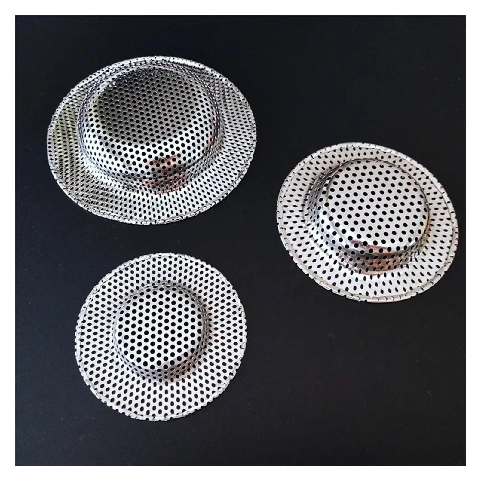 Filtre à Cheveux pour lavabo de Salle de Bain en Acier Inoxydable à Trou Complet, Drain de Sol pour évier de Cuisine, Anti-Blocage, Fournitures pour la Maison, Accessoires et Outils (S)