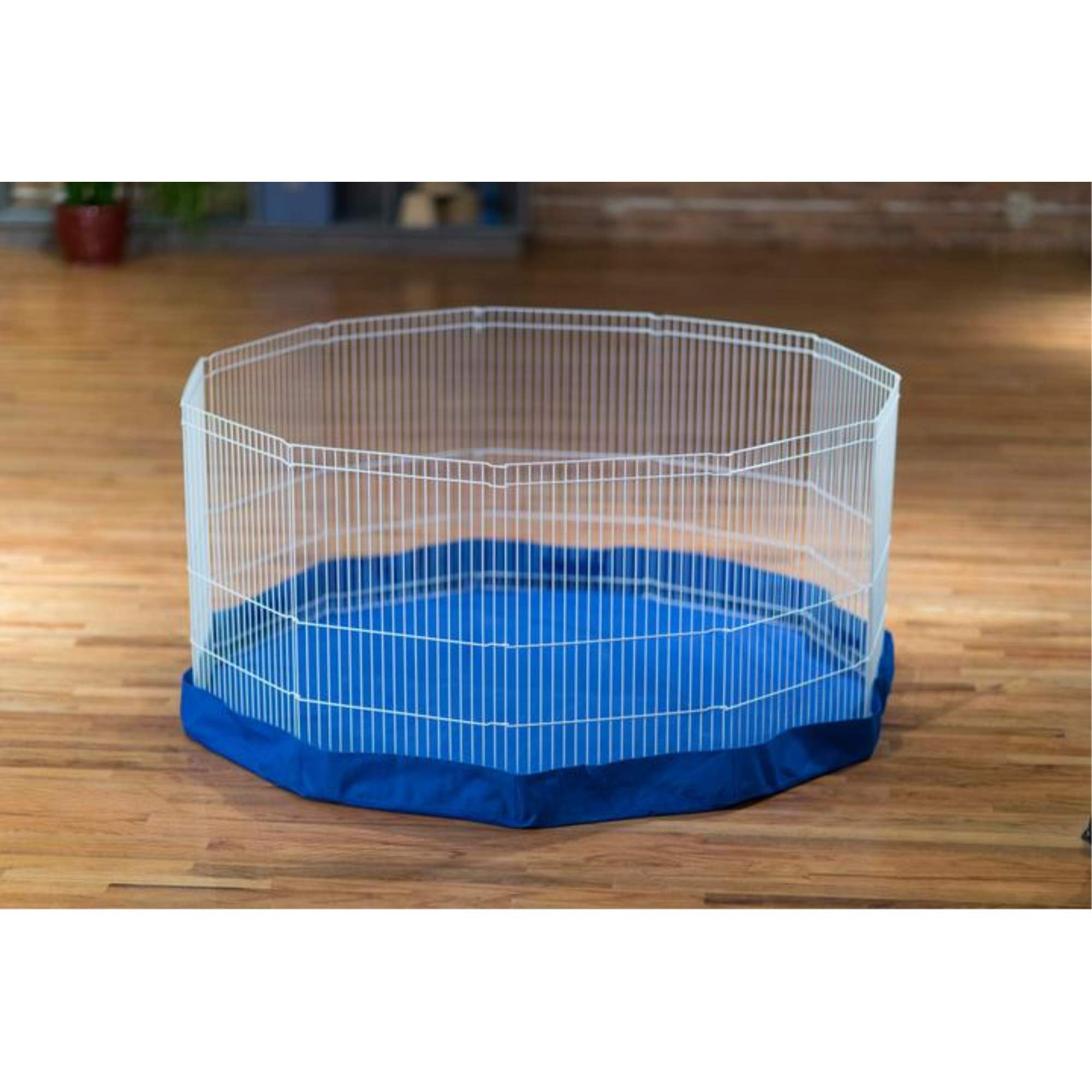 Prevue Pet Products SPV40098 Mat/Cover for 11-Panel Play Pen, Blue, 61" diameter - Image 4