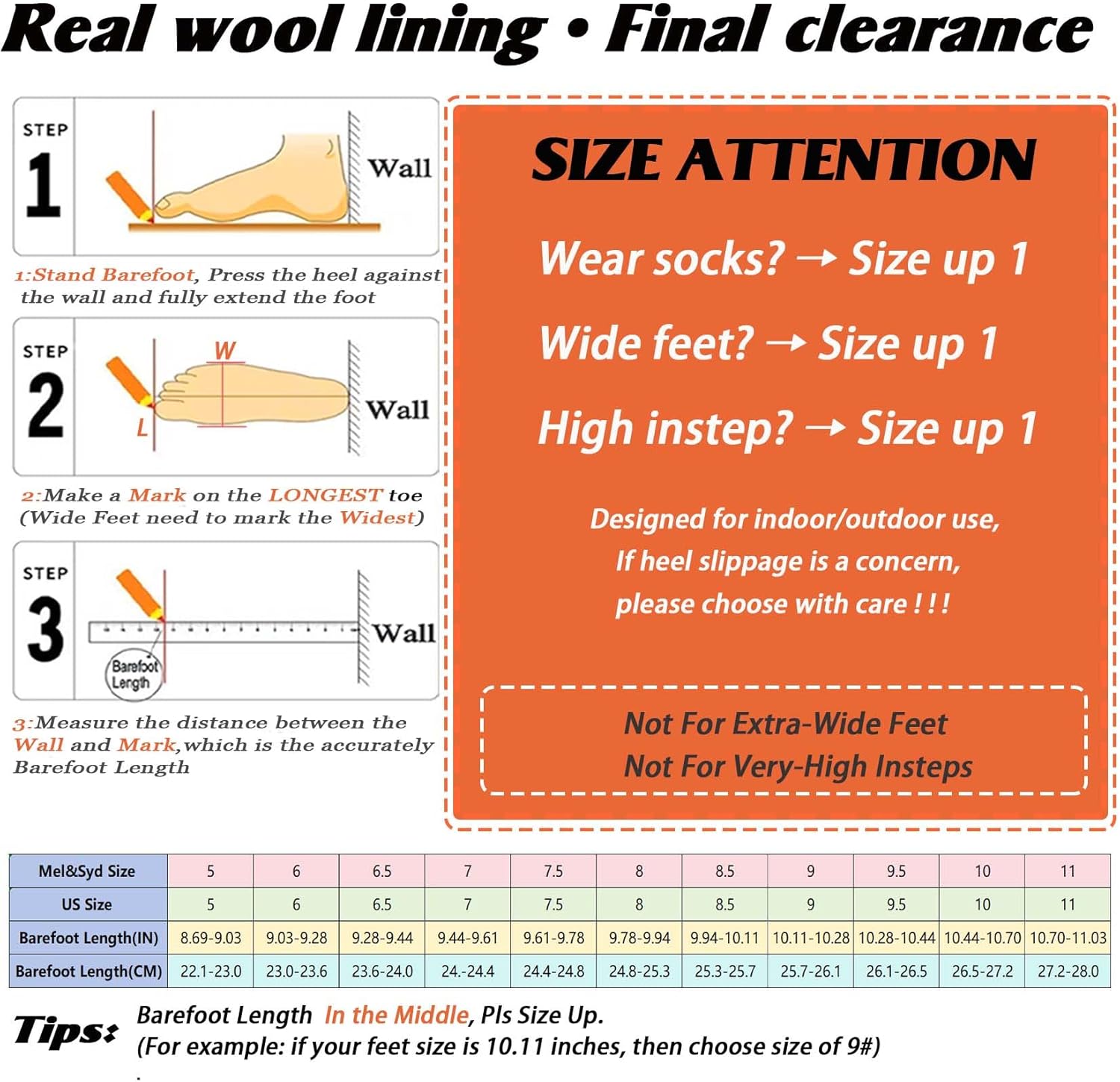 MelSyd Womens Slippers Sheepskin Indoor-Outdoor: 100% Australian Merino Wool Lined with Memory Foam Cozy House Shoes - Slip on Waterproof Winter Suede Clogs - Christmas/Holiday Gift - Image 6