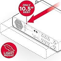 Vista 7 de CyberPower CP1500PFCRM2U Sistema UPS Sinewave PFC con respaldo de batería y protector contra sobretensiones, 1500VA/1000W, 8 tomas de corriente