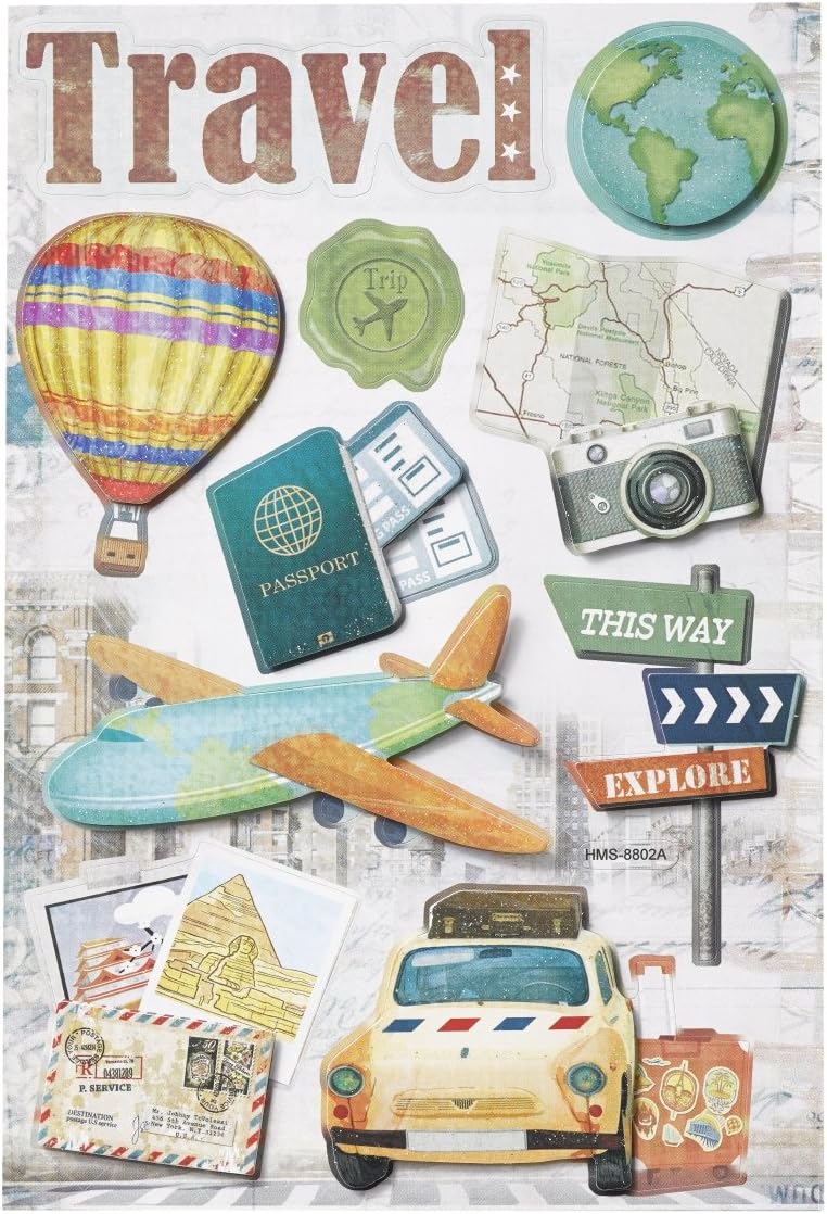 HobbyfunSticker Travel coloured