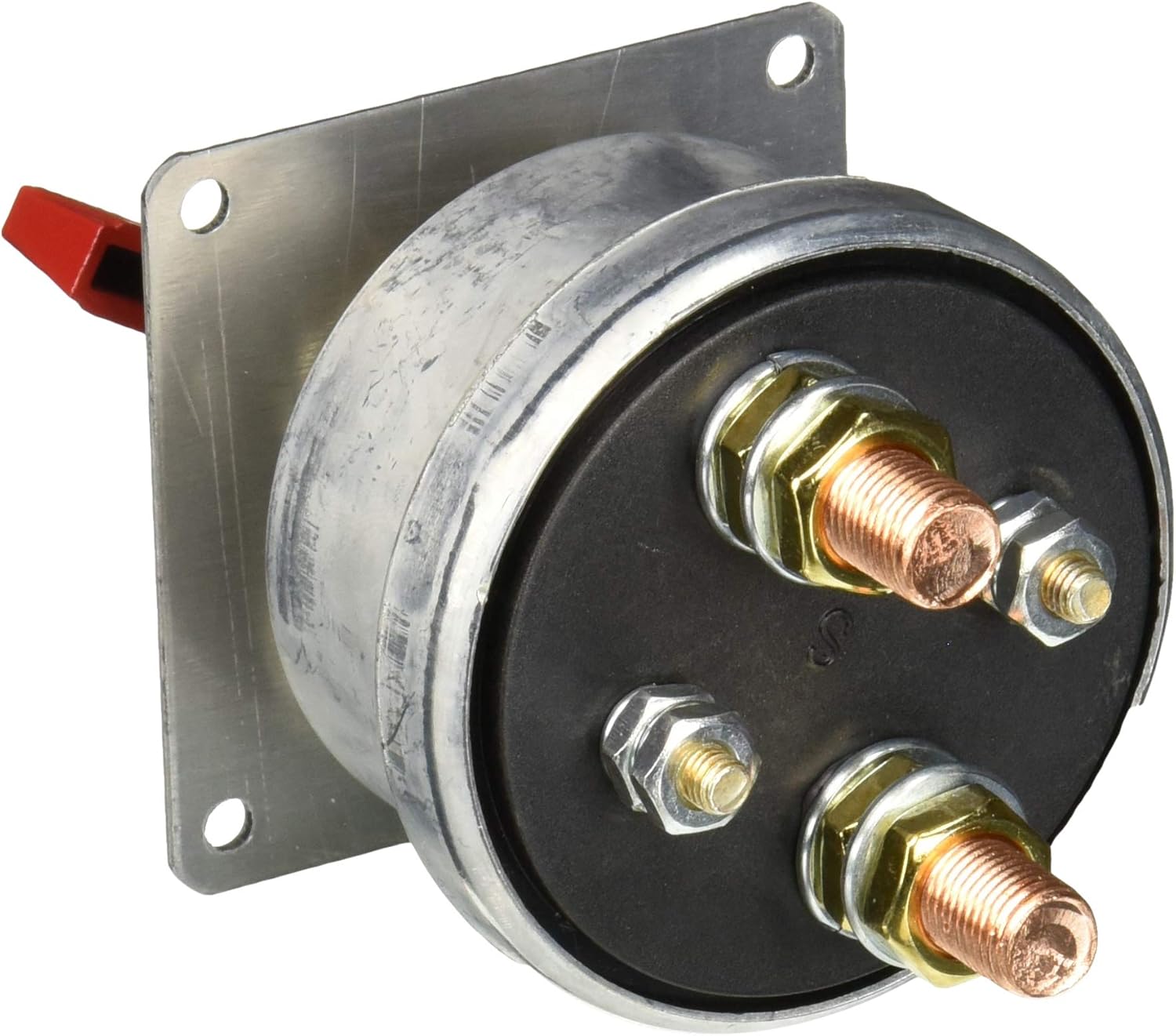 QuickCar Racing Products 55-022 Silver 2-1/2" High x 2-1/2" Wide Panel Battery Master Disconnect Switch with Alternator Post and Mounting Panel