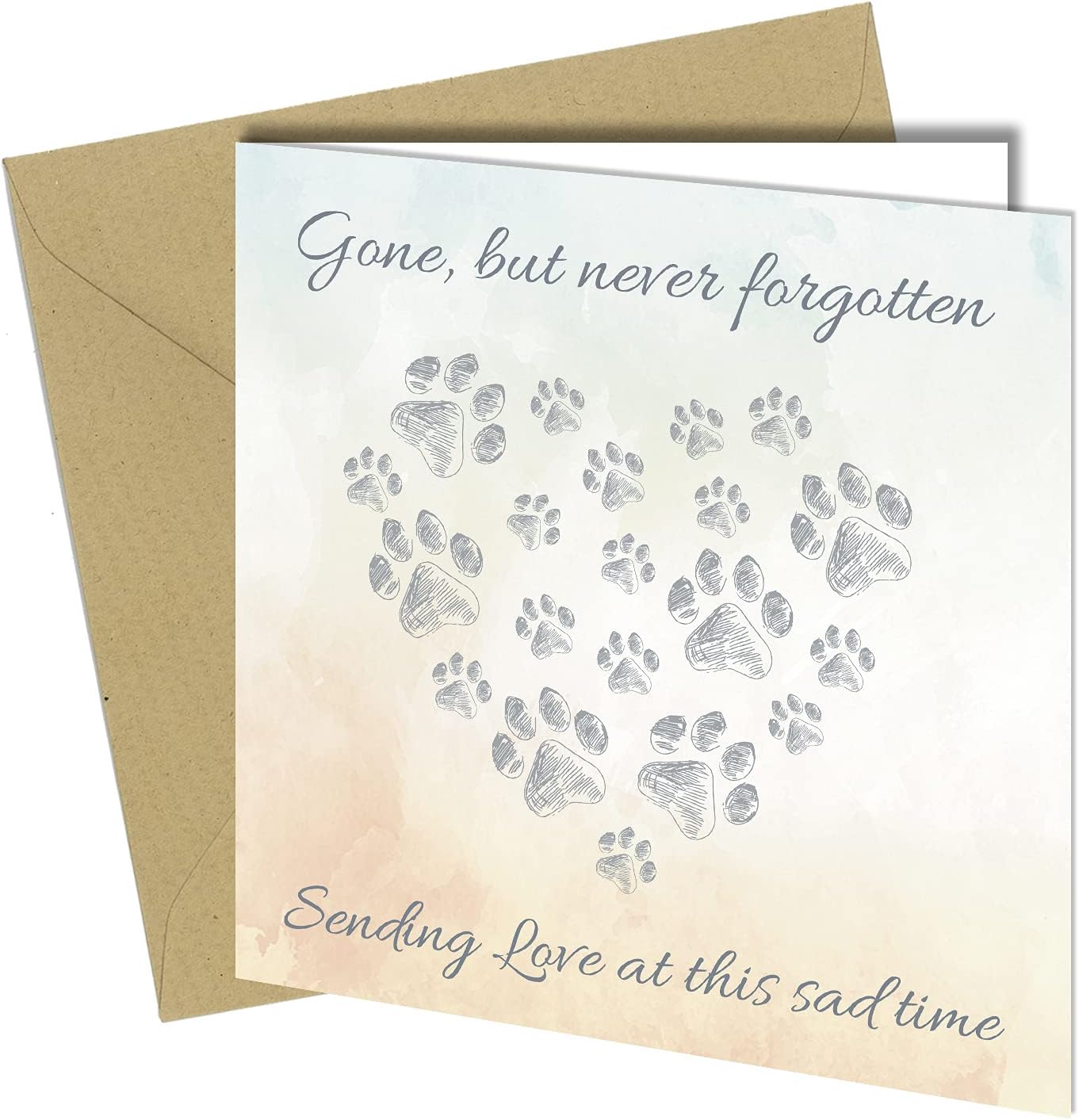 Sympathy Card Bereavement Condolence Sorry For Loss Death of pet dog