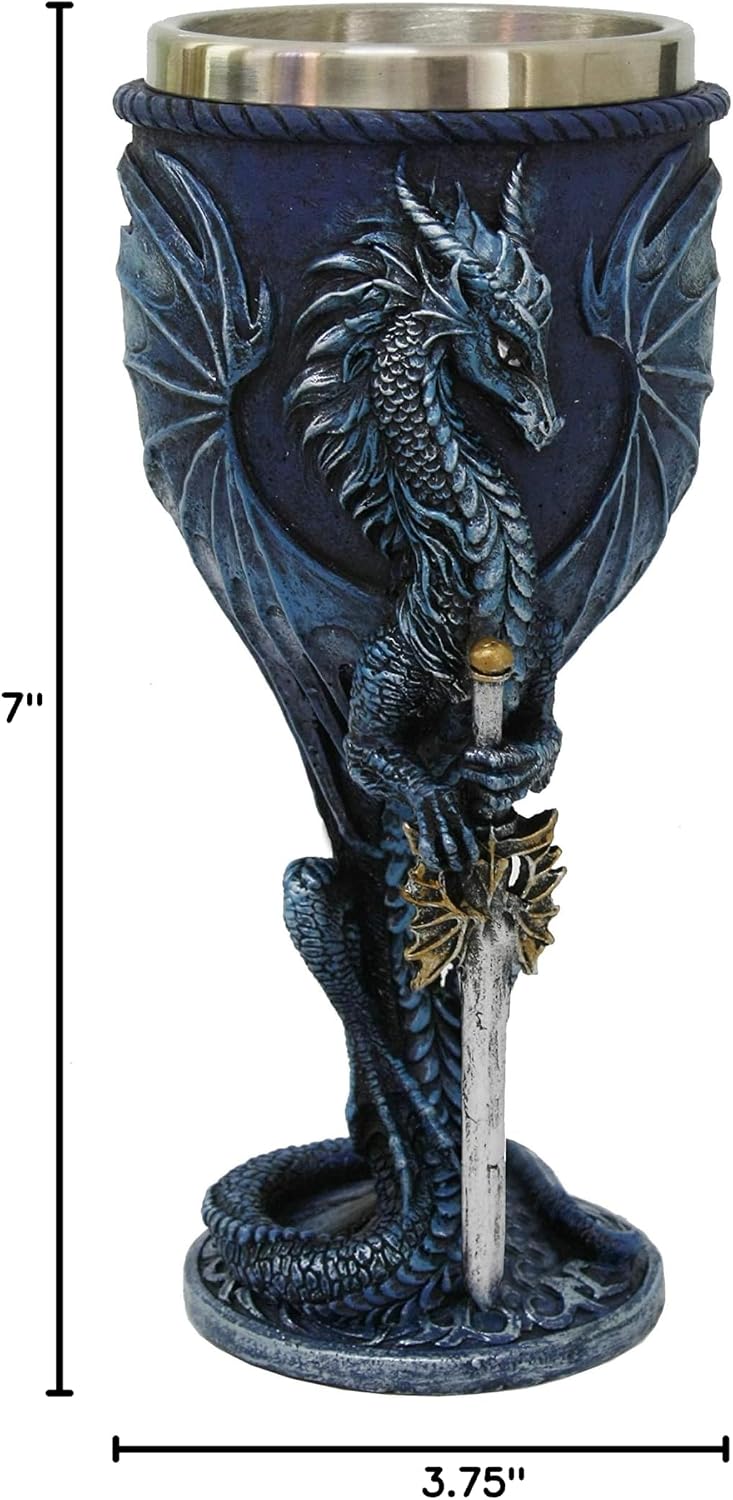 Sea Blade Dragon Goblet with Stainless Steel Inert
