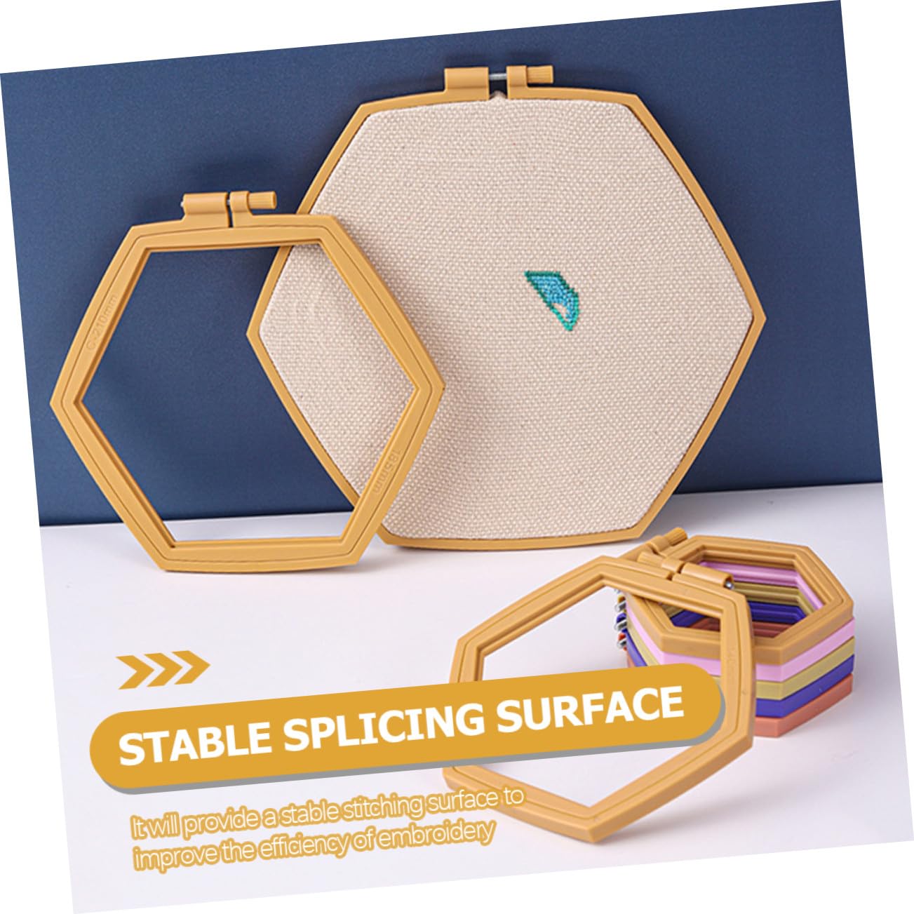 Alipis 4 piezas Aros de Bordado Ovalados Ajustables de Abs Reutilizables para Bordados Costura y Manualidades Marco Práctico para Principiantes y Intermedio
