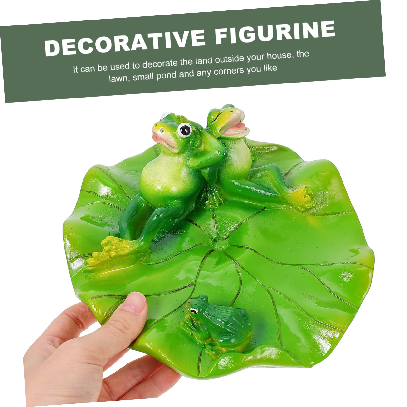 HEMOTON 2 Pièces Ornement de Résine Flottante pour Décoration de Jardin Étang Statue Décorative Résine pour Aquarium Décor de Salon