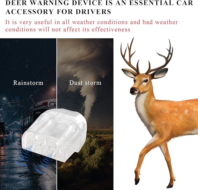8 PCS Deer Whistles, Deer Warning Devices with Waterproof Adhesive Tapes, Car Save Deer Whistles Avoids Collisions Suitable for Vehicles, Trucks, SUVs, Car Accessories miniatura 5