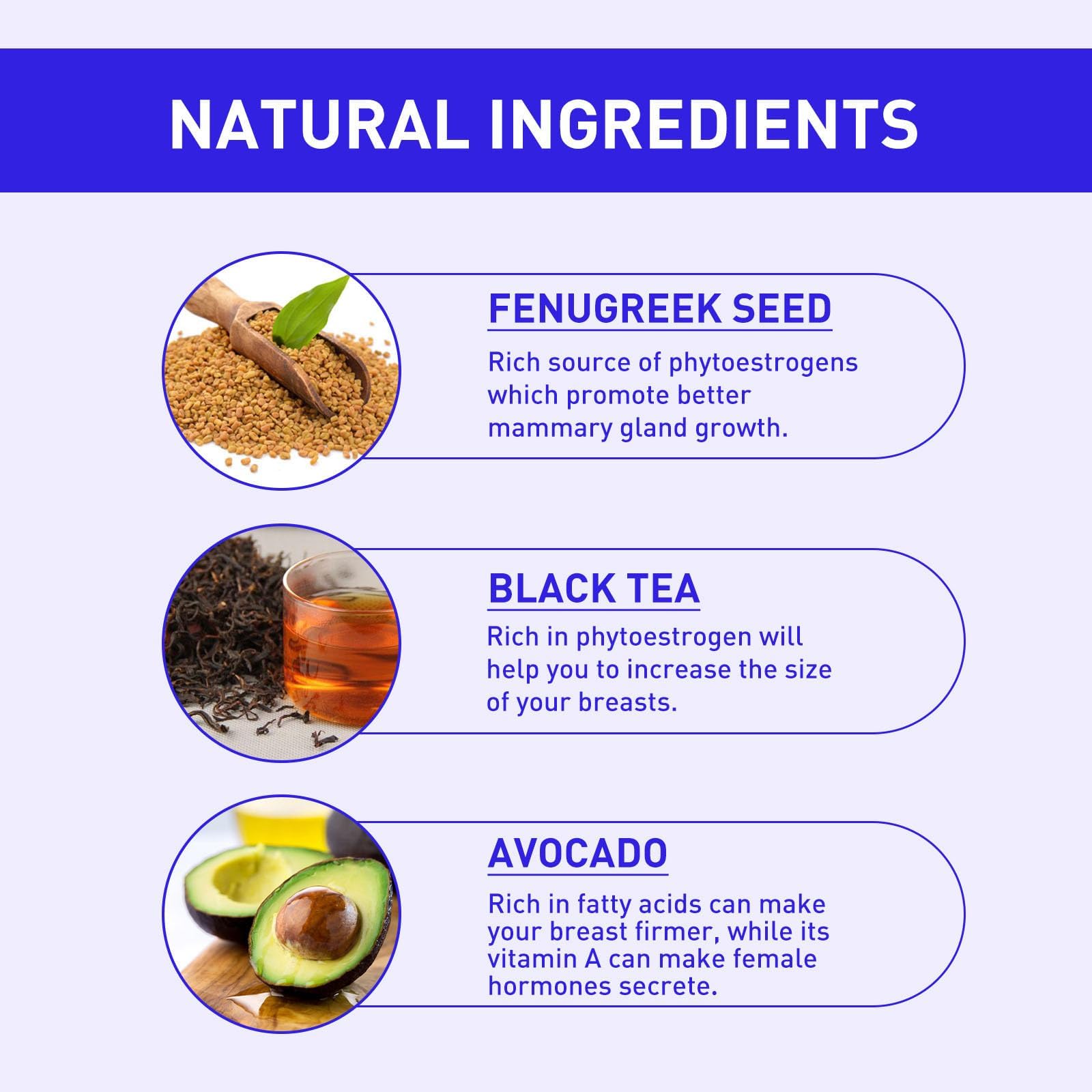 Crema per l'aumento e l'ingrandimento rapido del seno, rassodante e liftante, nutriente e modellante