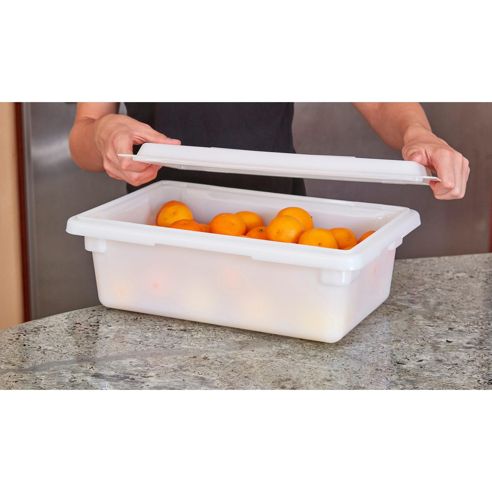 Cambro (18269P148) Caja de almacenamiento de alimentos de policarbonato de 13 galones