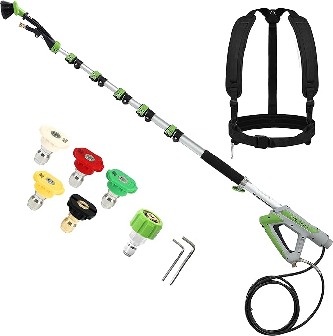 Tool Daily Telescoping Pressure Washer Wand with Brush, 18