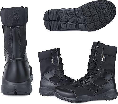 Miniatura 2 de Mens Tactical Boots Lightweight Combat Boots Military Work Boots Desert Boots Outdoor Army Hunting Jungle Hiking Boots