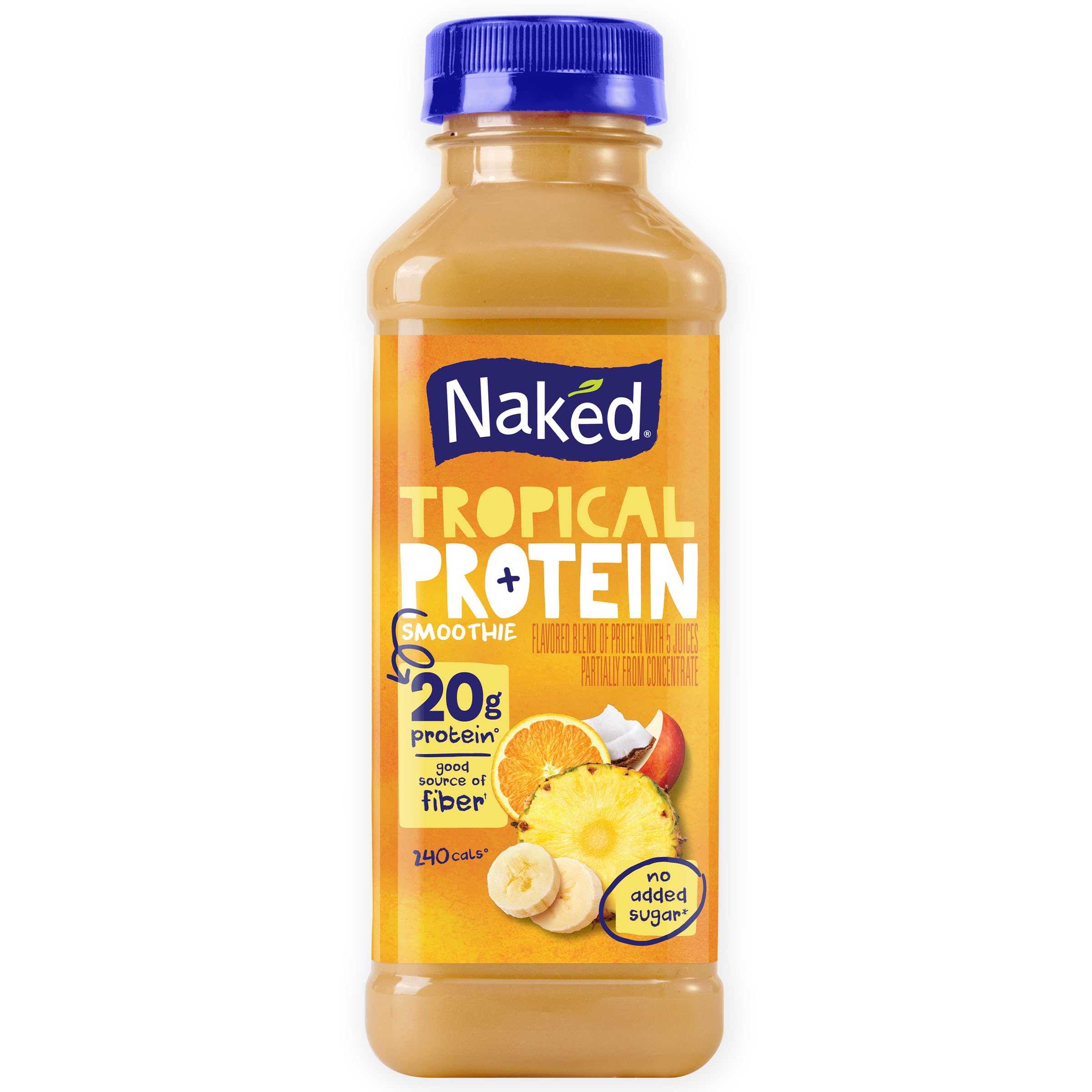 Naked Juice Protein Zone Flavored 100% Juice Smoothie Blend, 15.2 Fl Oz