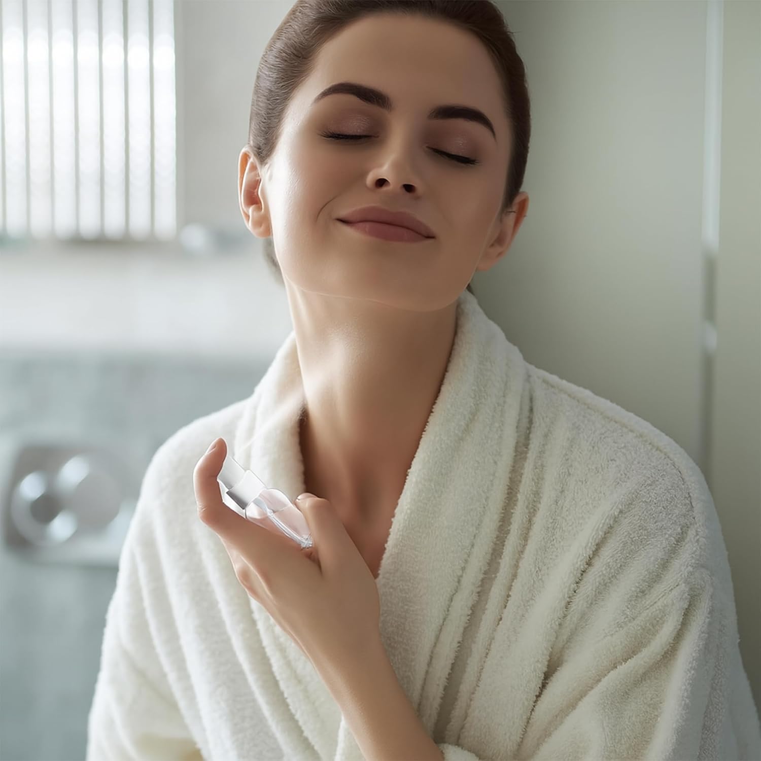 90 PCS 3.4 oz Plastic Mini Spray Bottles with Fine Mist Nozzles for Travel Cosmetic Refillable Perfume and Essential Oil Use(Clear)