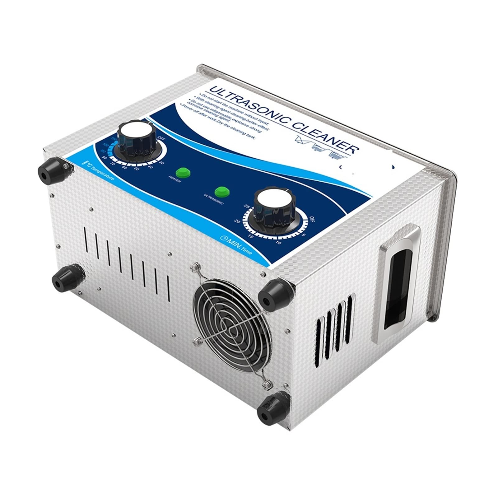 Limpiador ultrasónico Limpiador ultrasónico 4. 5L 180W Dial de acero inoxidable Ajuste del calentador Temporizante Temporización de la boquilla del inyector de combustible médico para uso diario