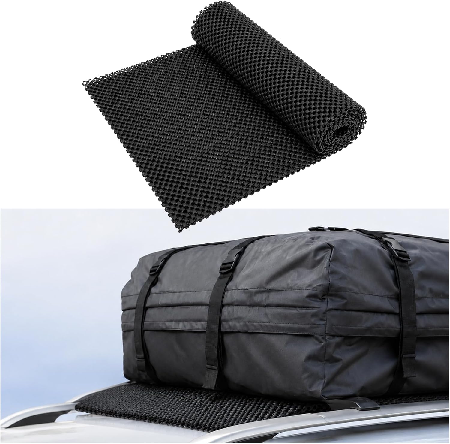 Car Roof Rack Pads, 47" × 39" Auto Rooftop Cargo Bag Protective Mat