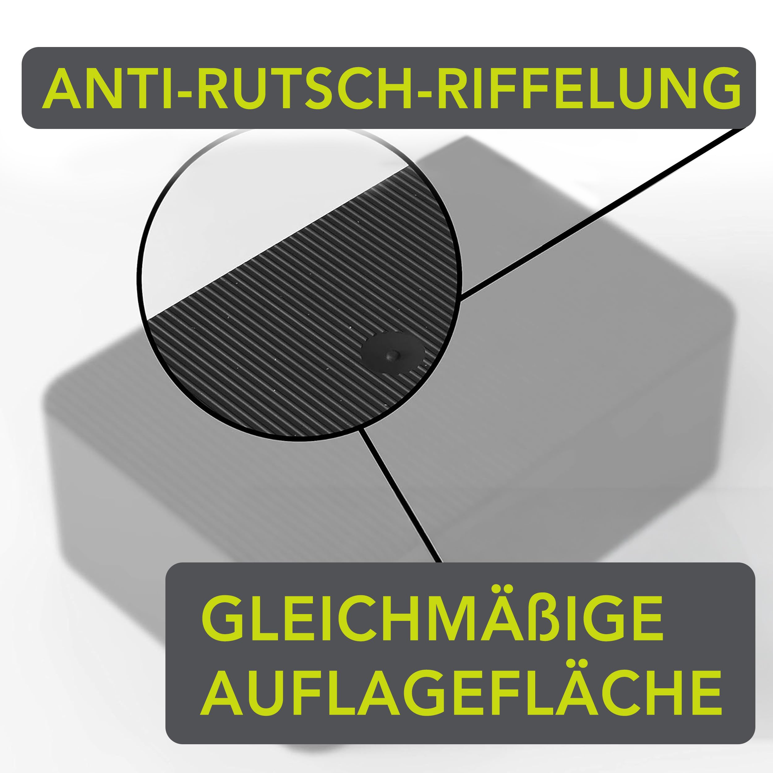 Premium Unterlegplatten | 60 x 40 mm, 80 Stk Mix | Abstandshalter, Plättchen aus Kunststoff, Unterlegklotz, Distanzhalter | Tragfähigkeit bis 16 t | Set je 10x 1.5,2,3,4,5,10,15,20 mm