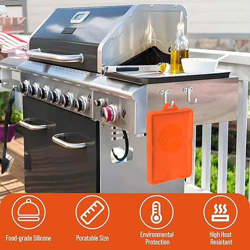 Miniatura 6 de Alfombrilla de silicona para cucharón, soporte para utensilios de cocina, almohadilla de goteo, resistente al calor para estufa y parrilla,