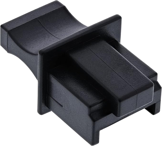 InLine 59942C dust cover for RJ45 socket (10 blister) black : Amazon.co ...
