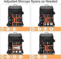 Vista 3 de MOSISO Camera Backpack,DSLR/SLR/Mirrorless Photography Waterproof 17.3 inch Camera Bag with Front Hard Shell&Laptop Compartment&Tripod Holder&Rain