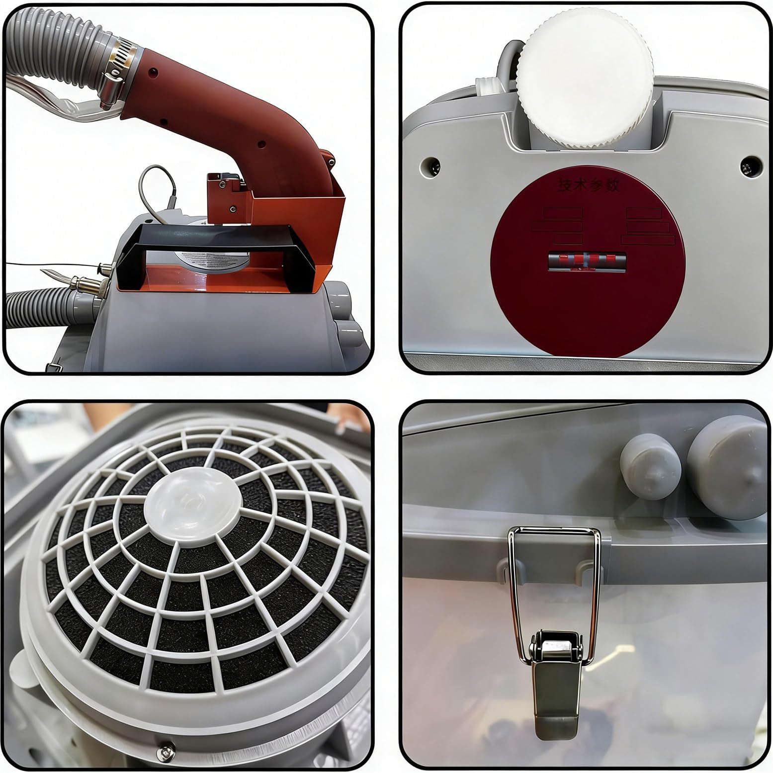 Automatischer Fadenschneider mit Absaugung und Trimmer, geräuscharmer bürstenloser Motor, stufenloser Geschwindigkeit, effizienter Fadenschere und Auffangbehälter
