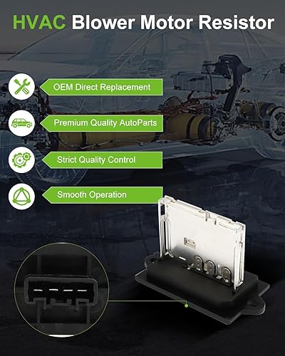 Miniatura 946 de SCITOO Resistencia de motor de ventilador HVAC para 2008-2013 para Chrysler 300/2008-2016 para Town & Country/2008-2010 para Dodge Charger/2008-2018