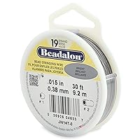 Vista 8 de Beadalon - Alambre para collar de cuentas de acero inoxidable (19 hilos, 0,25 mm, brillante, 31 m)