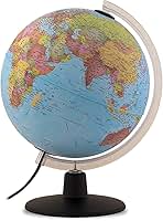 Sponsored Ad – Tecnodidattica Constellation, AR Educational Globe for Kids In English | 25cm - Blue w/LED Suitable 2 Years and Above