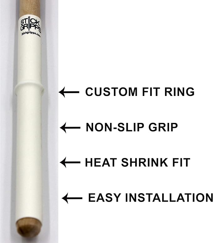 Drumstick Grips, agarres antideslizantes ajustables blancos miniatura 4