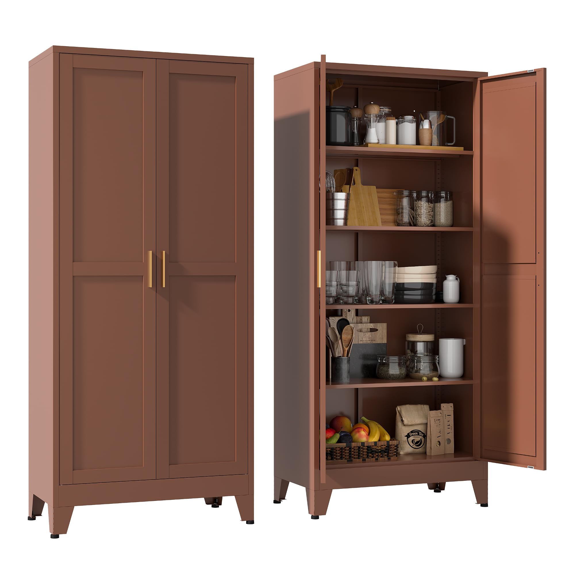YAUWOH 71''Metal Cabinet - accent furniture | Mubboo