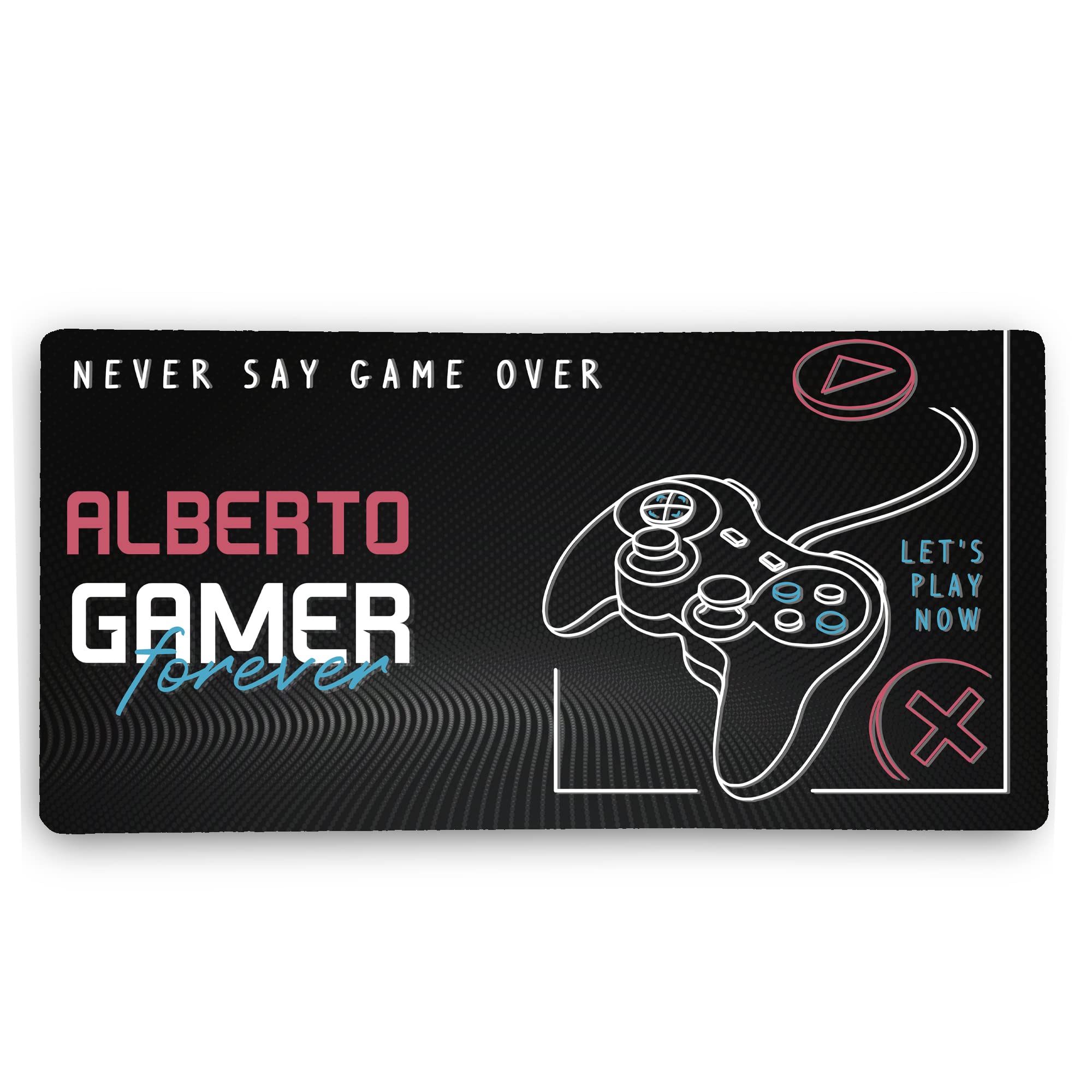 LolaPix Alfombrilla Raton XXL Gaming. Alfombrilla Personalizada. Protector Mesa de Escritorio XL. 600 * 350 * 2mm. Base de Goma Antideslizante. Mouse Pad Gaming. Gamer Forever