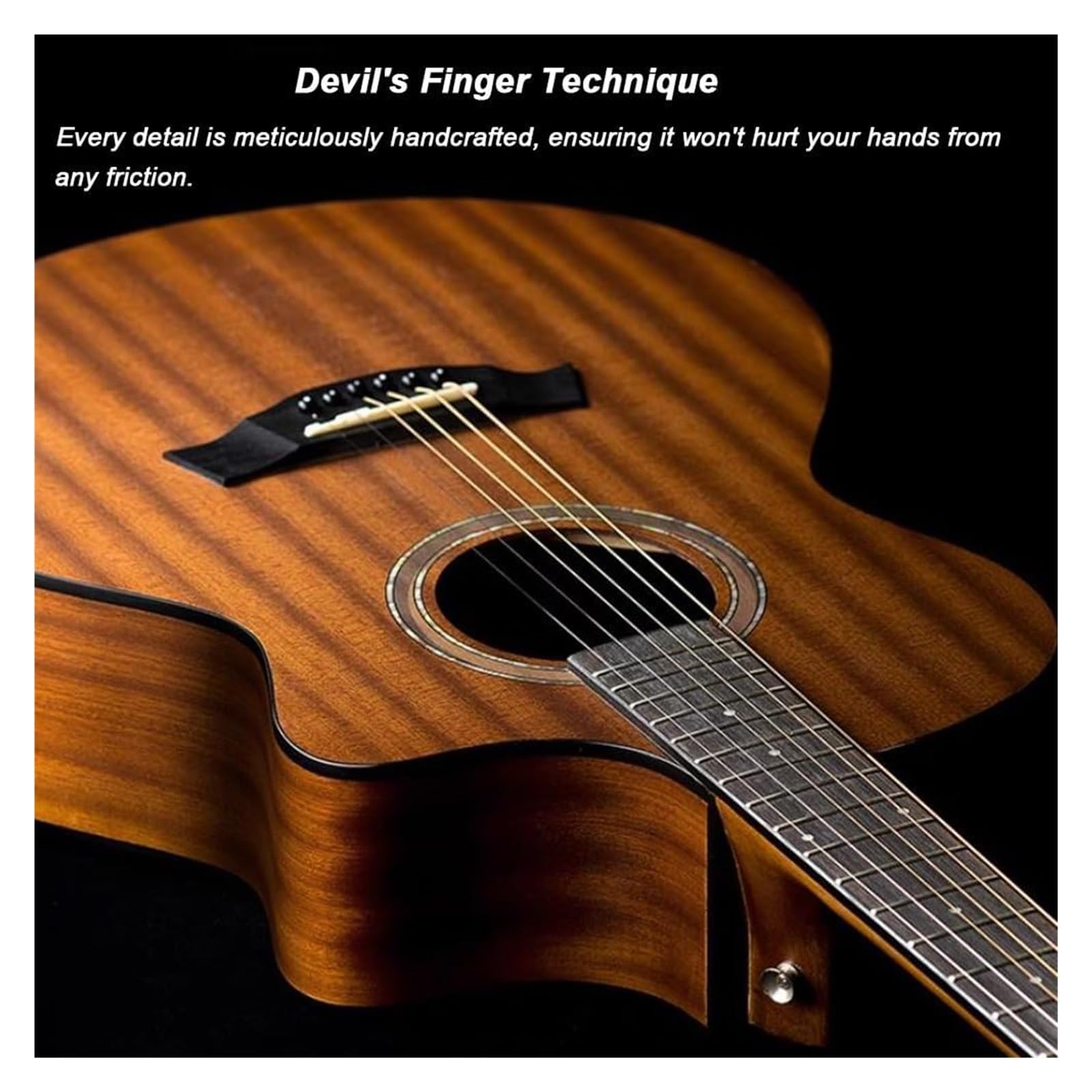 40-Zoll-Akustikgitarren-Set For Anfänger, Cutaway Acustica Guitarra-Bundle In Voller Größe For Erwachsene Und Teenager Mit Gigbag, Stimmgerät, Gurt, Saiten, Plektren Und Kapodaster(Brown)