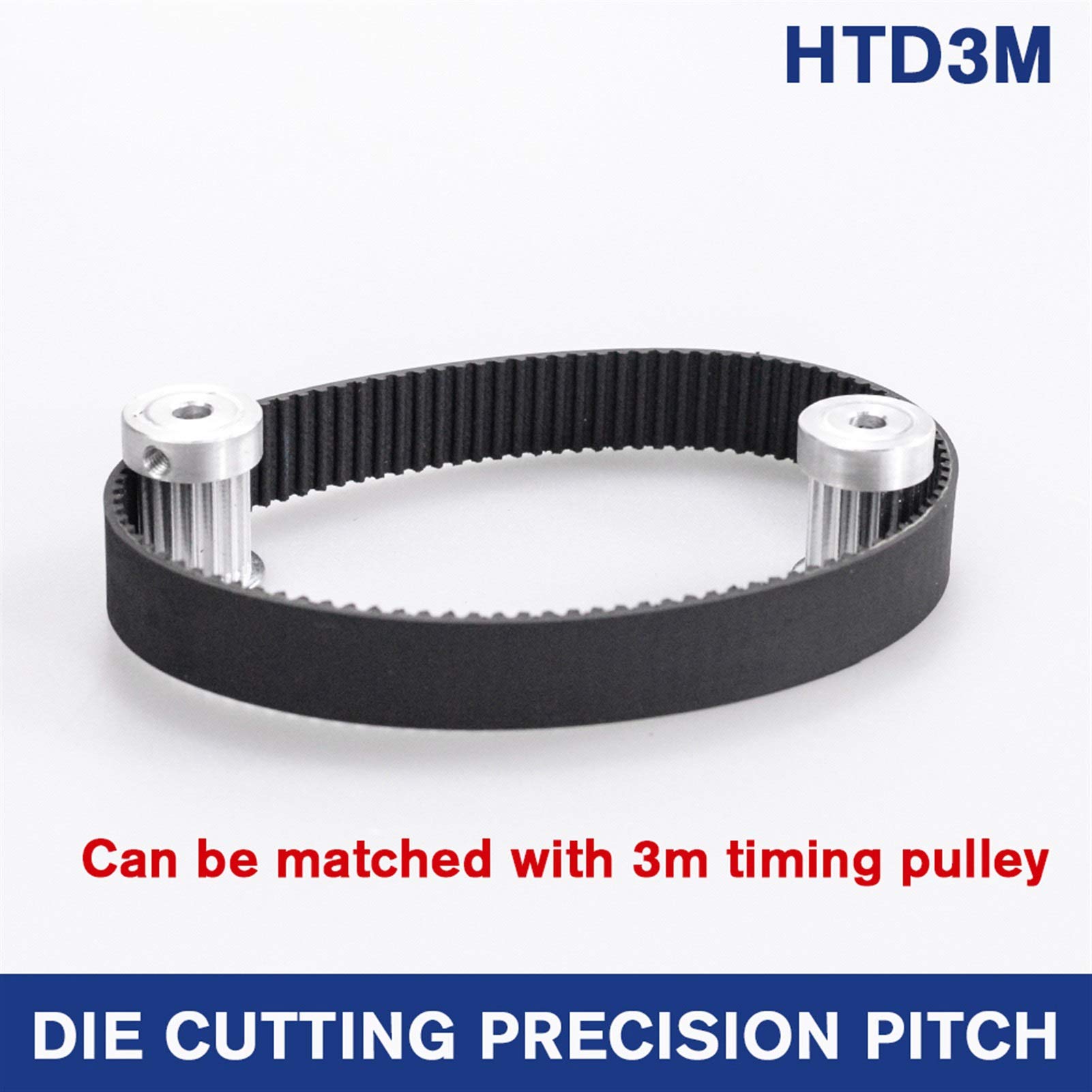 Xianglaa 2 Cinghie Di Distribuzione HTD3M - Lunghezze 228-249 Mm, Larghezze 6/9/10/15 Mm