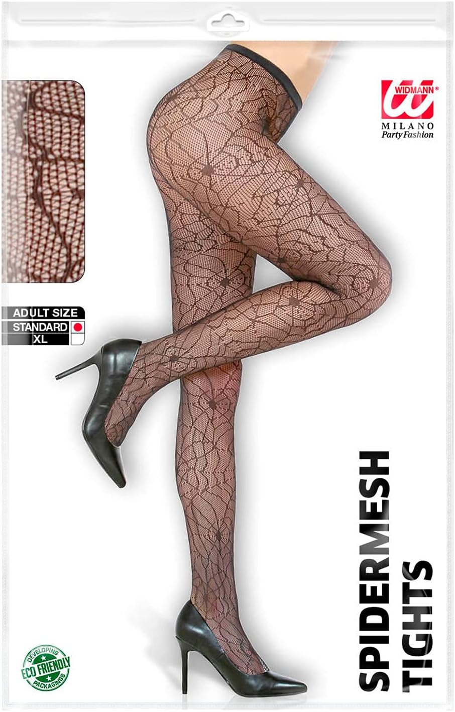 W WIDMANN MILANO Party Fashion - Cobweb, spider, fishnet tights
