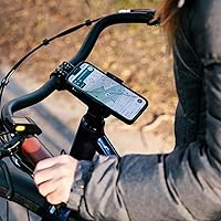 Vista 7 de Loop Micro Mount - Soporte de teléfono de bicicleta súper compacto para iPhone y Samsung - Soporte de tapa de vástago de metal, fácil instalación