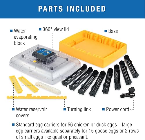 Miniatura 14 de Brinsea Ovation 56 EX - Incubadora de huevos con control automático de humedad y giro de huevos para incubar 56 pollo, pato, otros huevos de pájaro