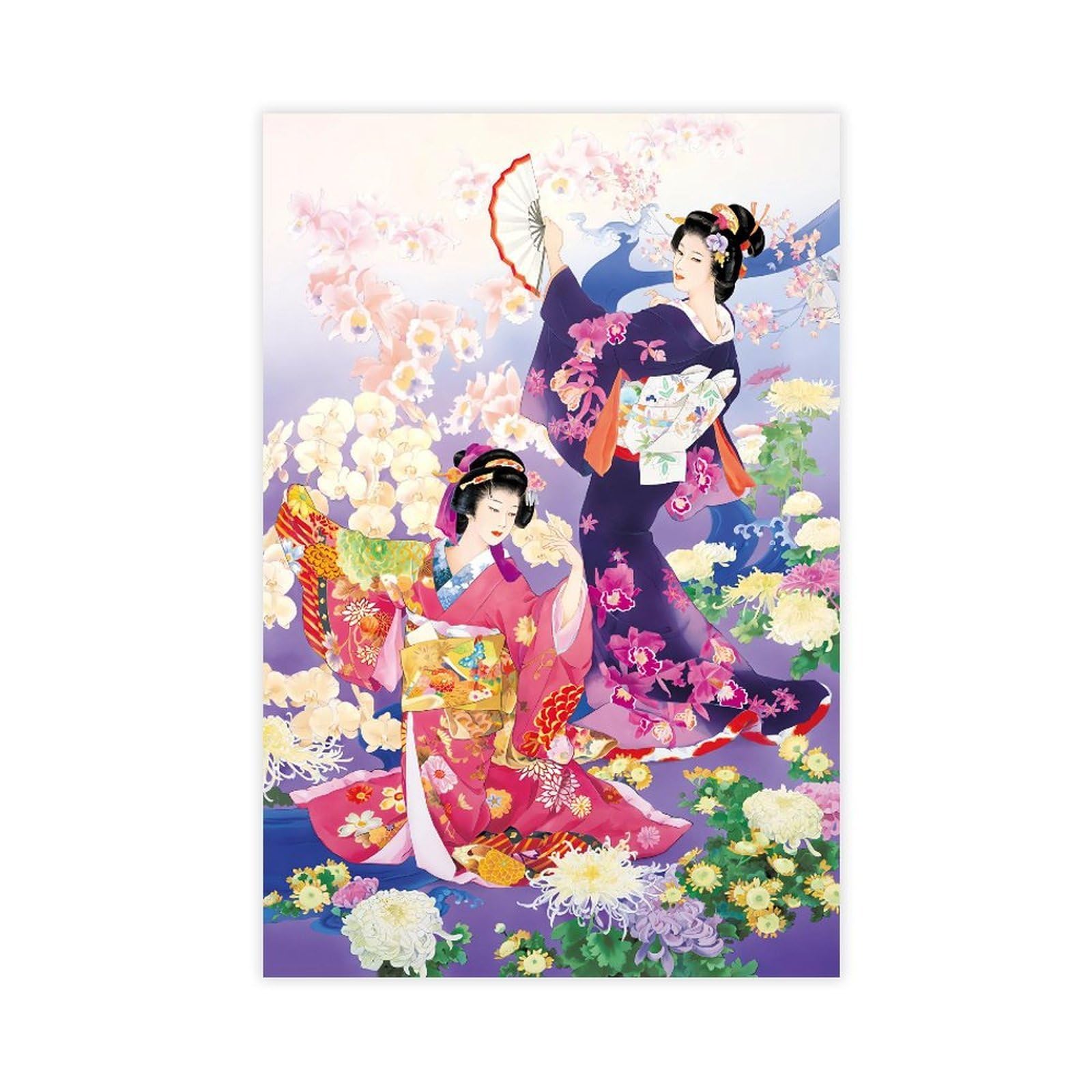 QNVJQKDSI Japanese Geisha Art (23) Canvas Poster Bedroom Decor Landscape Office Room Decor Gift 12" L X 18" W
