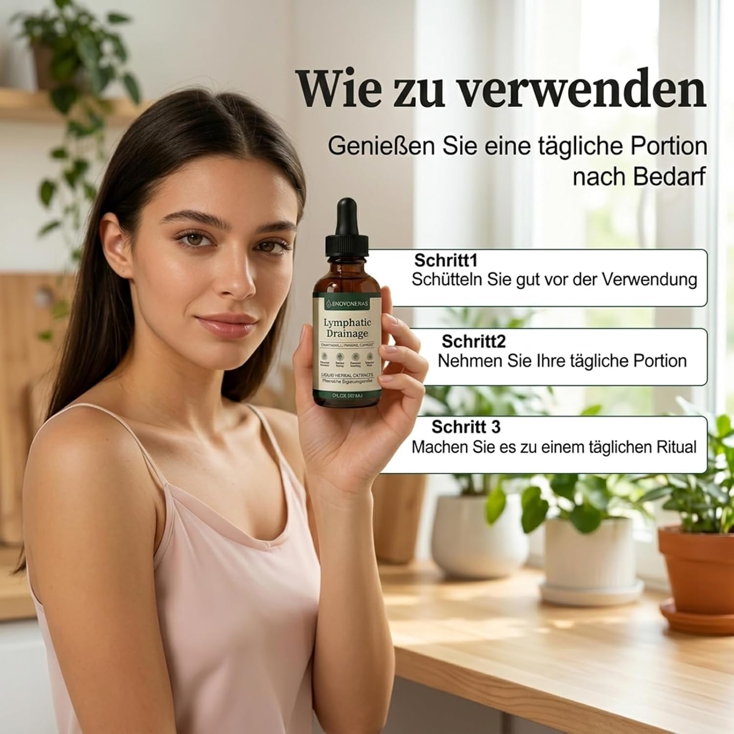 Lymphdrainage Tropfen, Unterstützt Lymphdrainage, Fördert die allgemeine Gesundheit, 100% Natürlich Hochdosiert Vegan, Lymphatic Drainage für Männer und Frauen, 60 ml (2)