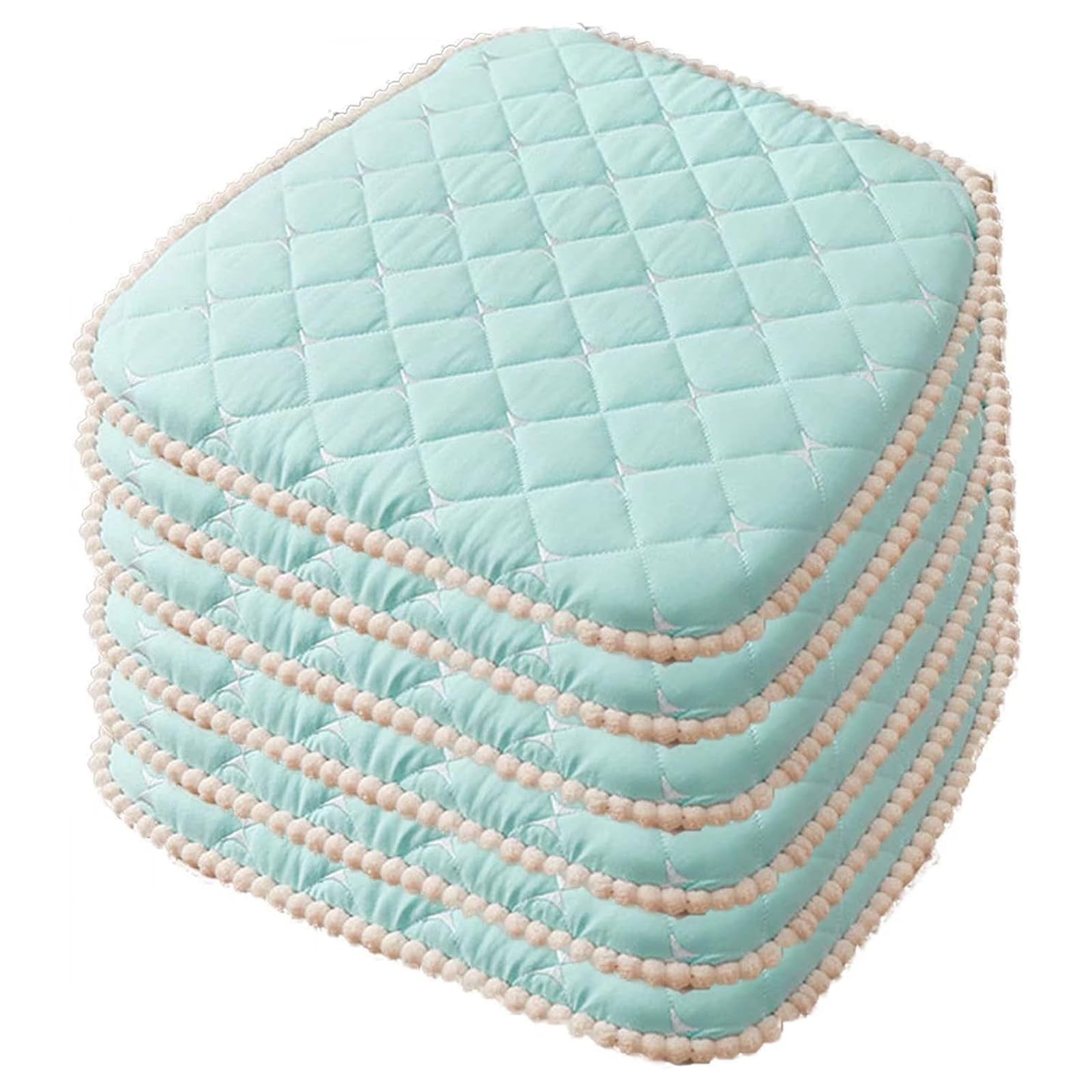 Coussin de chaise de salle à manger lot de 6 assises en U déhoussables 45x42,9 cm