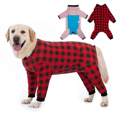 Dog Recovery Suit Full-Zipper After Post-Surgery Large Medium Dogs, Dog