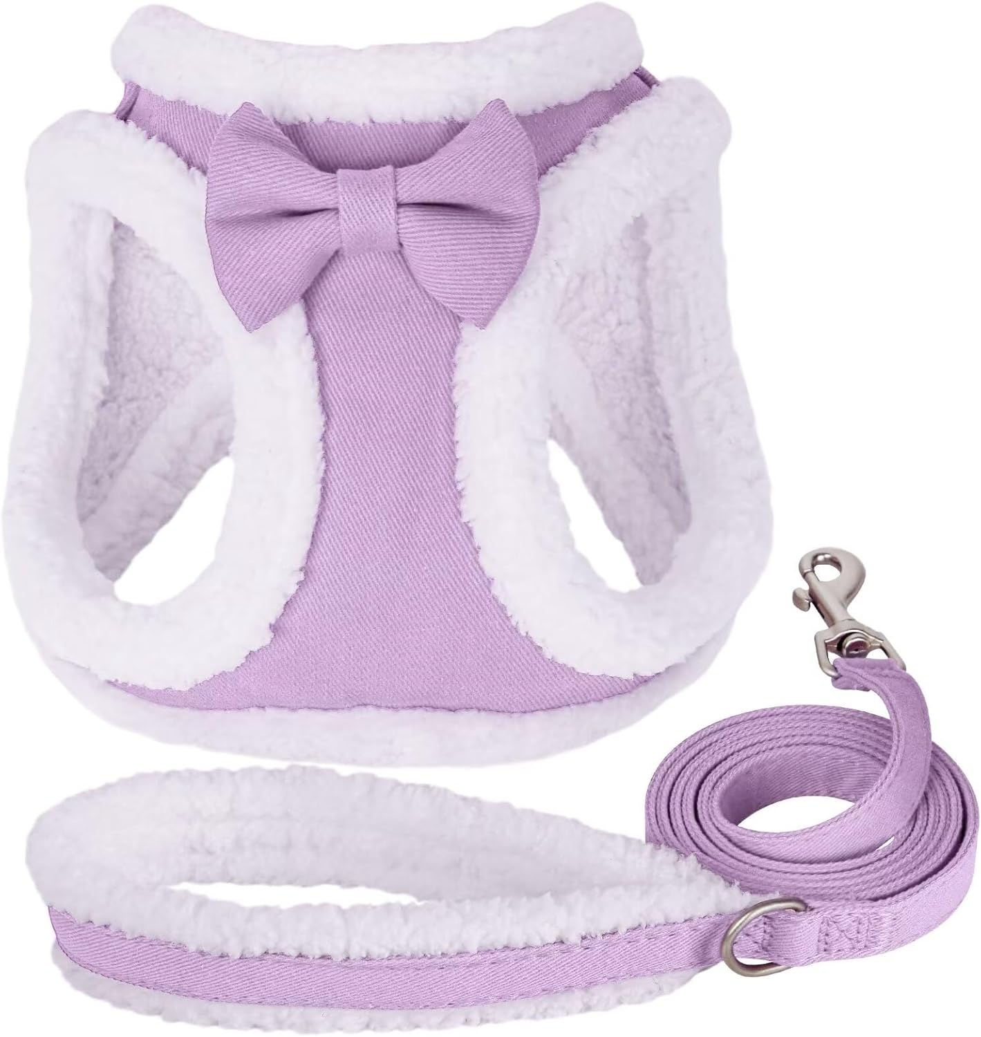 Didog Small Dog Harness and Leash Set, No Pull Adjustable Soft Padded Dog Harness Vest for XS Small and Medium Sized Dogs (Pink, XS)