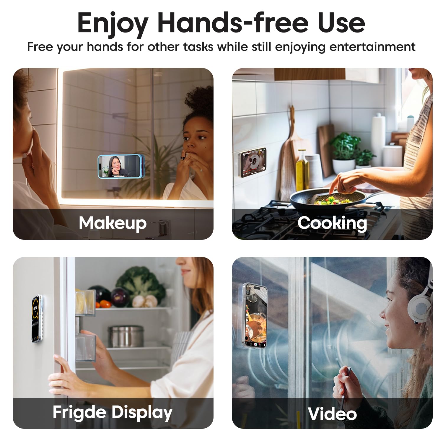 Sounce Suction Phone Case (Pack of 3) – Anti-Slip Silicone Sticky Back Cover with 24 Suction Cups for Hands-Free Mounting on Mirrors, Tiles, Showers, Car Dashboards, and More 12 71zAJ lO1VL. SL1500