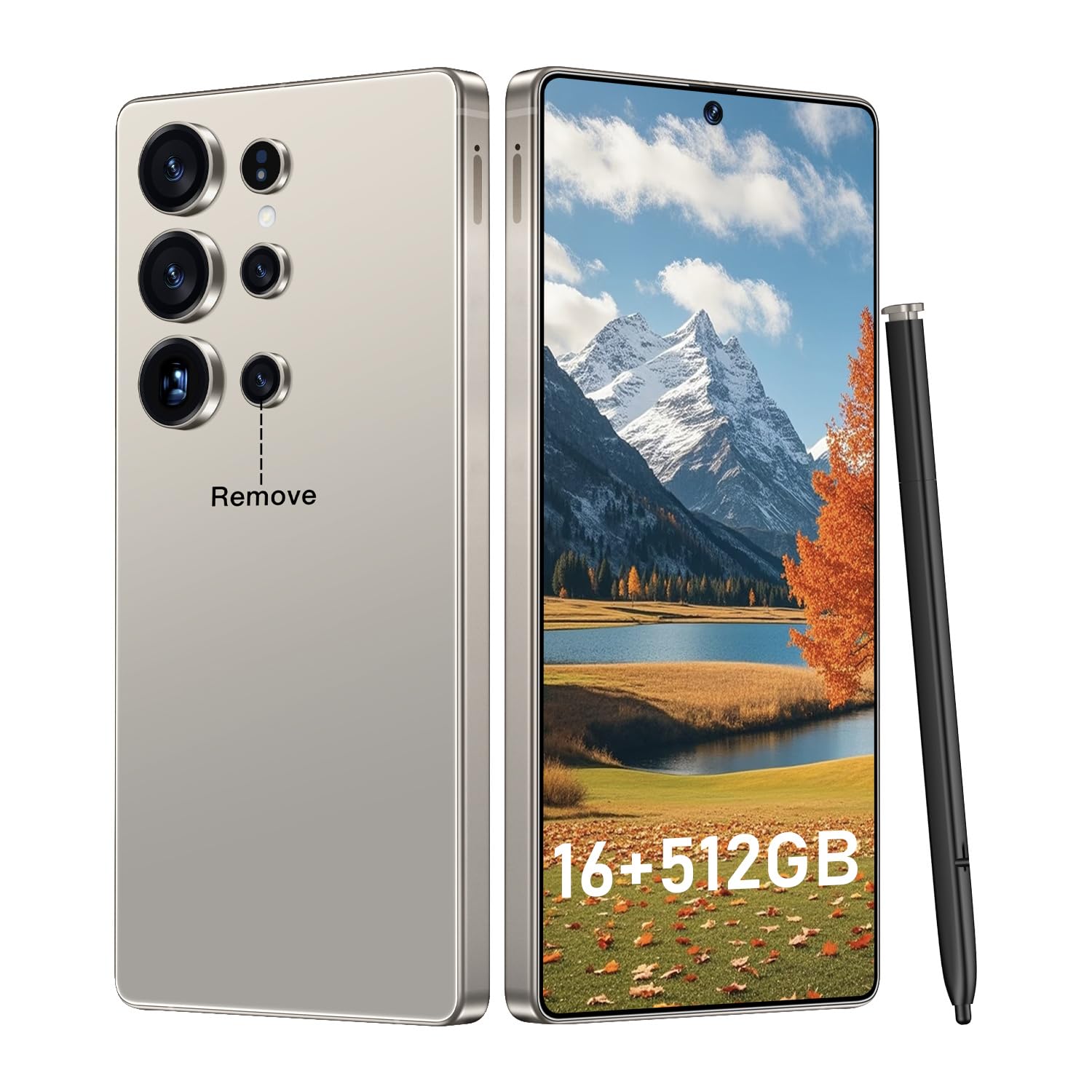 OEJBK I25 Ultra: Powerhouse 16GB/512GB, 2-Day 7000mAh Battery, Huge 6.99" Android 14 Phone w/Built-in Stylus - Your All-in-One Device The Superior Choice (Titanium Gray)