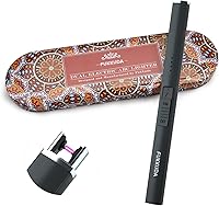 Vista 9 de FUKKUDA Encendedor Eléctrico de Vela de Doble Arco Mejorado - Recargable por USB, Resistente al Viento, Sin Llama, Ideal Relleno de Calcetín Negro